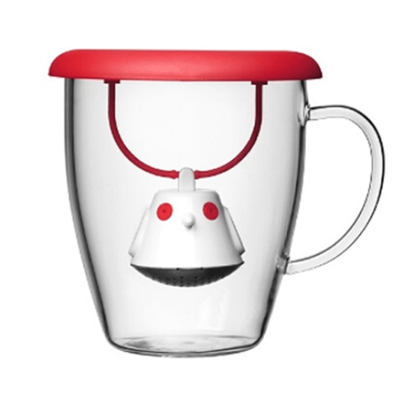 Tasse et infuseur à thé en verre borosilicate - QDO