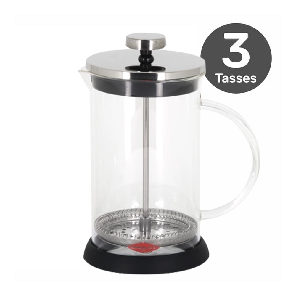 Cafetière à piston en verre 3 tasses Oroley