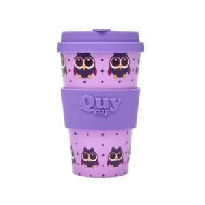 Mug de voyage Hibou en fibre de bambou QuyCup - 40cl - ETIENNE Coffee & Shop