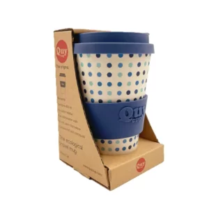 Packing mug de voyage Pois en fibre de bambou QuyCup - 40cl - ETIENNE Coffee & Shop