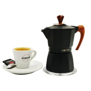 cafetière fashion wood black 3 tasses