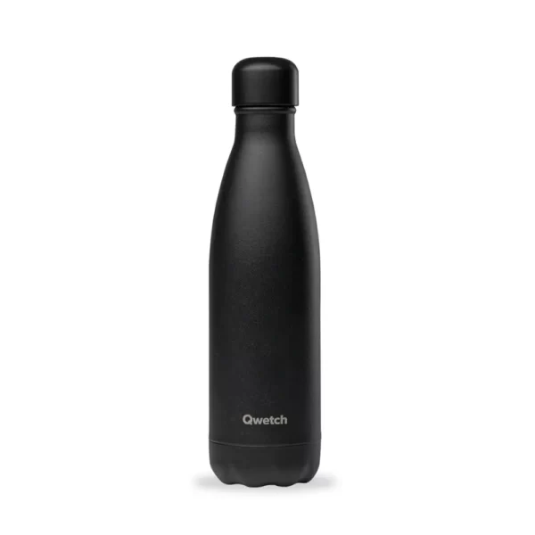 Bouteille isotherme Noir Intégral 500ml - Qwetch - ETIENNE Coffee & Shop