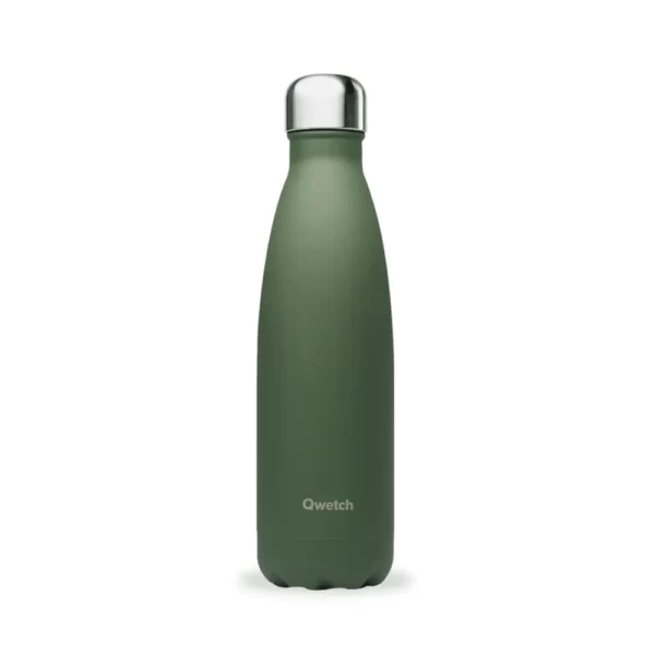 Bouteille isotherme Granite Qwetch 500ml - Kaki - ETIENNE Coffee & Shop