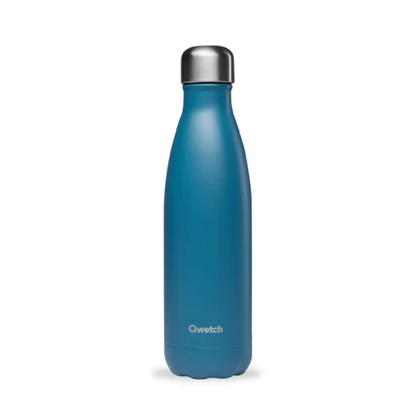 Bouteille isotherme Mat 500ml - Qwetch - Bleu - ETIENNE Coffee & Shop