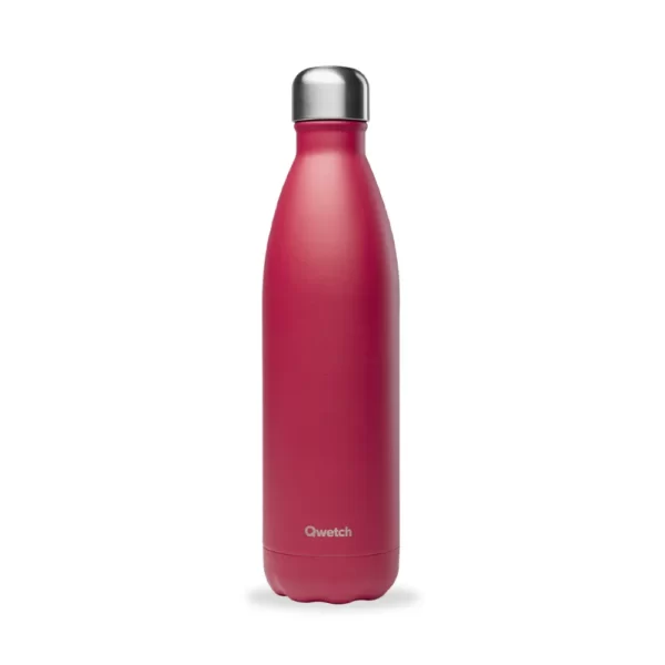 Bouteille isotherme Mat 500ml - Qwetch - Framboise - ETIENNE Coffee & Shop