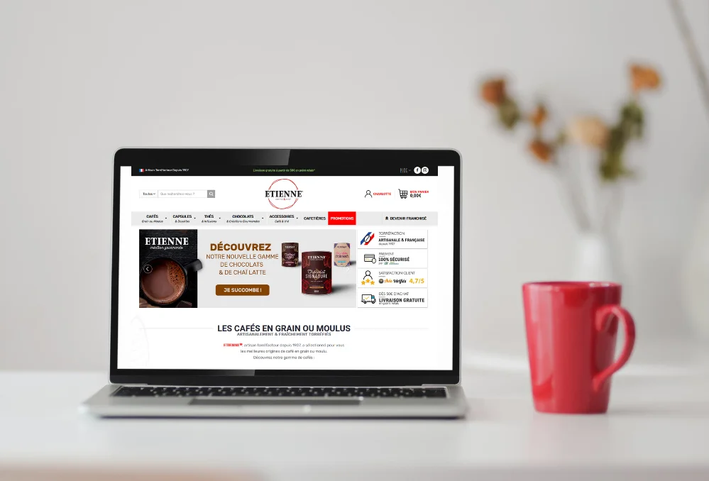 Nouvelle zone de livraison e-shop ETIENNE