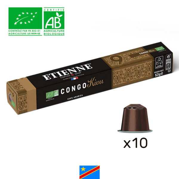 Capsule de café Congo Bio Kivu ETIENNE Coffee & Shop