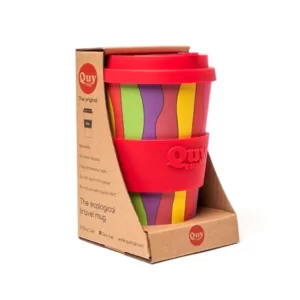 Packing mug de voyage Rainbow en fibre de bambou QuyCup - 40cl - ETIENNE Coffee & Shop