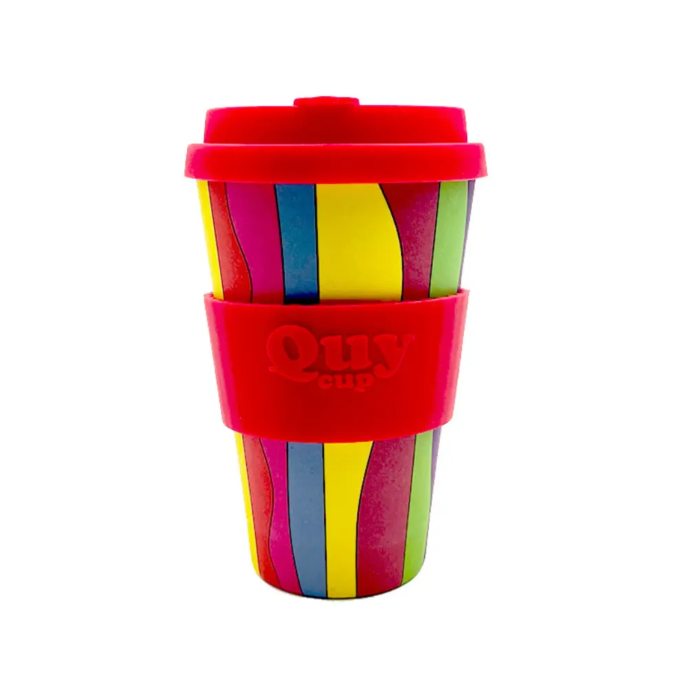 Mug de voyage Rainbow en fibre de bambou QuyCup - 40cl - ETIENNE Coffee & Shop