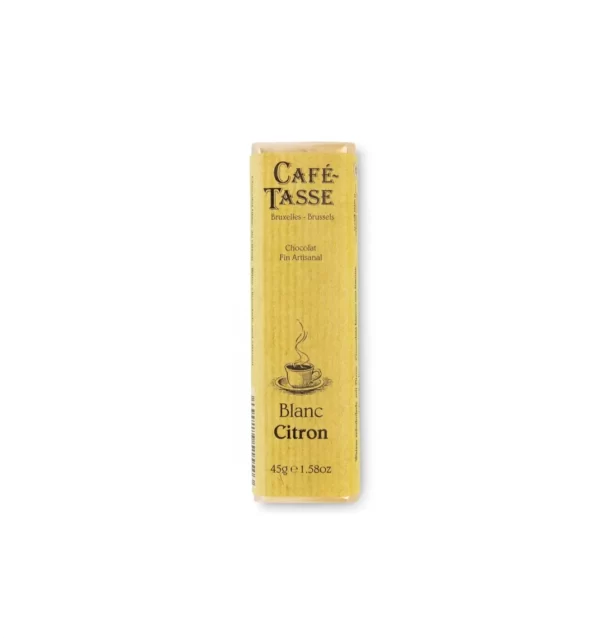 Barre de chocolat blanc et zestes de citron CAFE-TASSE - 45g
