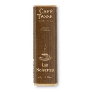 Barre de chocolat au lait et noisettes CAFE-TASSE - 45g
