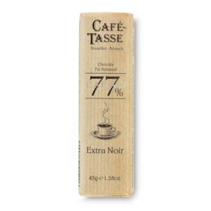 Barre de chocolat extra noir 77% de cacao CAFE-TASSE - 45g