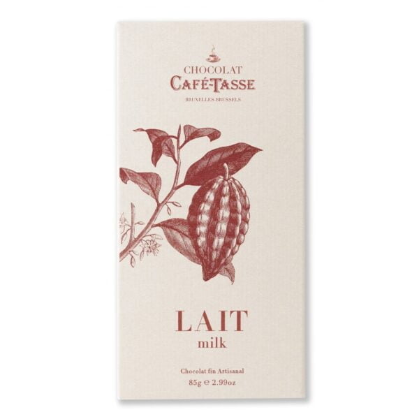 Tablette de chocolat au lait 38% de cacao CAFE-TASSE - 85g