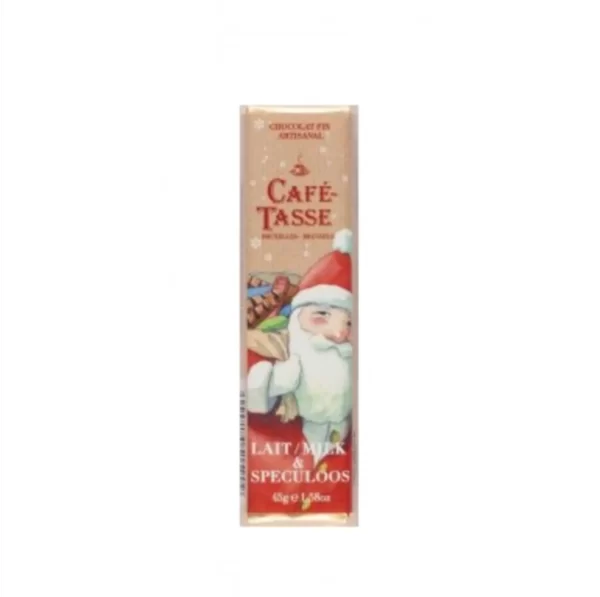 Barre de chocolat au lait spéculoos Noël - ETIENNE Coffee & Shop