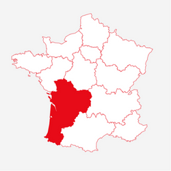 carte France Région Aquitaine en avant - ETIENNE Coffee & Shop