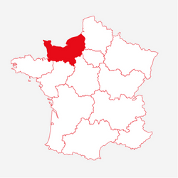 carte France Région Normandie en avant - ETIENNE Coffee & Shop