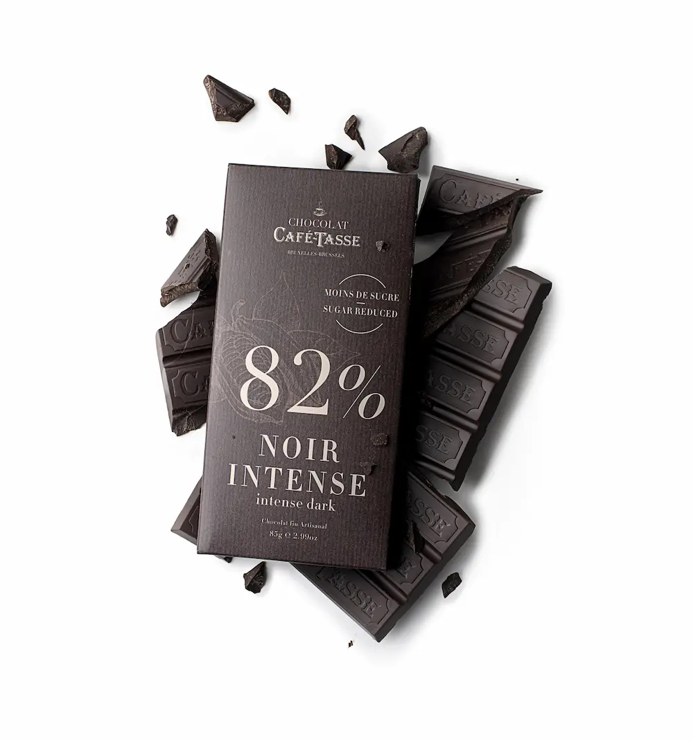 Tablette de chocolat noir 82% -Café Tasse - ETIENNE Coffee & Shop