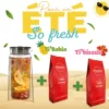 Eté 2023 Coffret carafe + 2 sachets thé et eau de fruits
