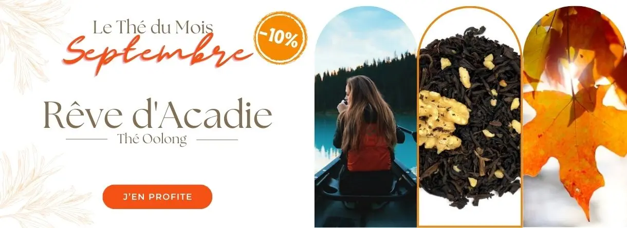 ETIENNE Coffee & shop thé du mois septembre Rêve d'Acadie