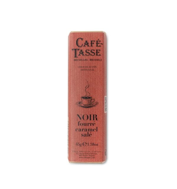 ETIENNE Coffee & Shop barre de chocolat noir fourrée caramel salé café tasse