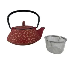 ETIENNE Coffee & Shop Théière fonte rouge foncé nouveauté