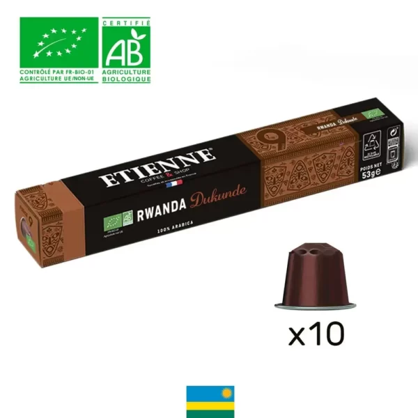 capsules de café Bio Rwanda Dukunde