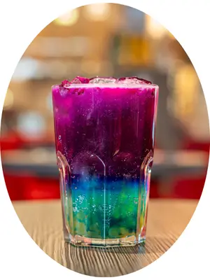 sirop fruit de la passion bleu