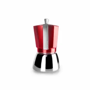 Alternative view of Cafetière italienne Elba rouge - 2 tailles