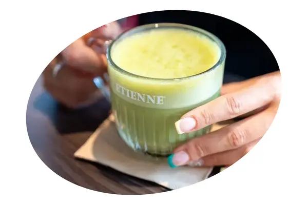 verre de matcha